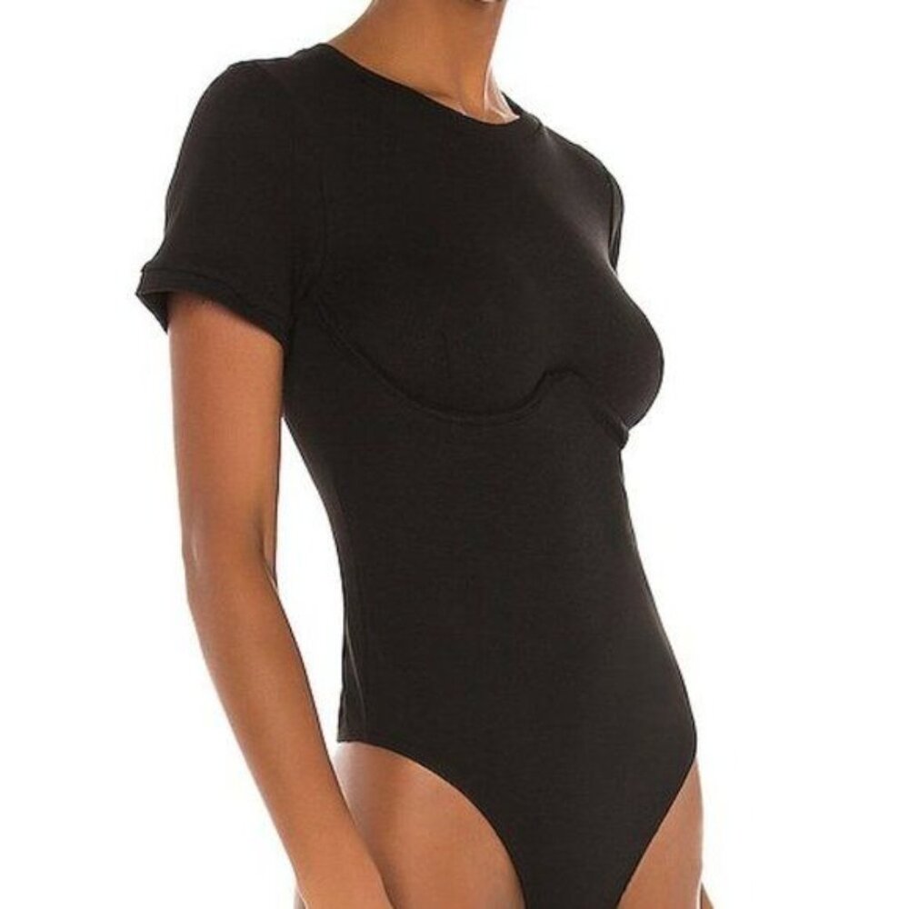 OW Intimates Thea Underwire Bodysuit Short Sleeve Knit
